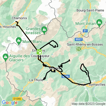 val d'aoste versants italiens du mont blanc