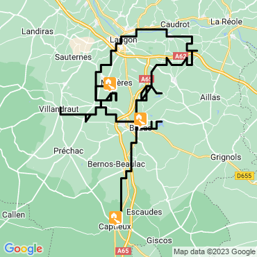 Itinéraire Les Landes de Gascogne en famille à vélo