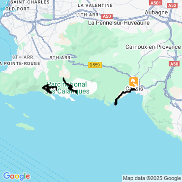 Itinéraire Week-end dans les Calanques