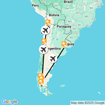 Itinéraire Voyages et treks en Patagonie