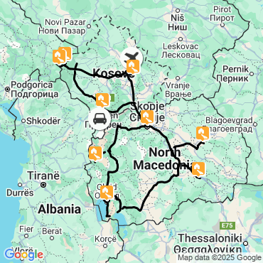 circuit kosovo macédoine