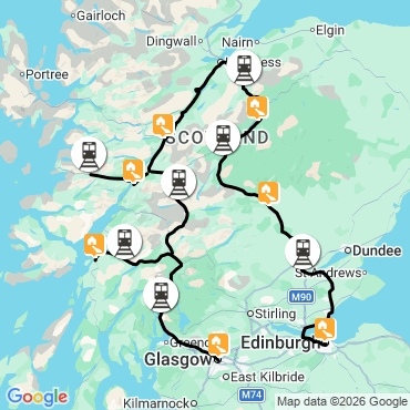 ecosse en train