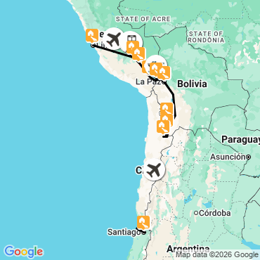 voyage pérou bolivie chili