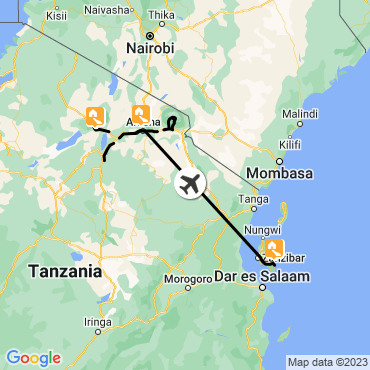 Itinéraire Trilogie en Tanzanie