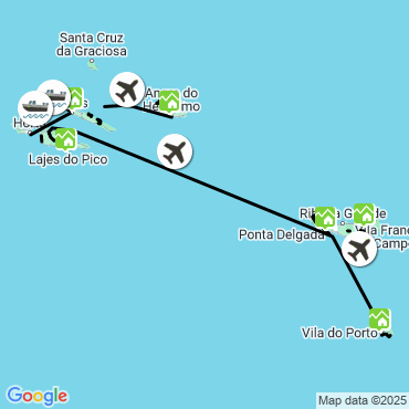 Itinéraire Les Açores d'îles en îles