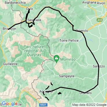 Itinéraire Sommets du Val Maira à raquettes