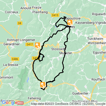 Itinéraire Tour des Hautes Vosges