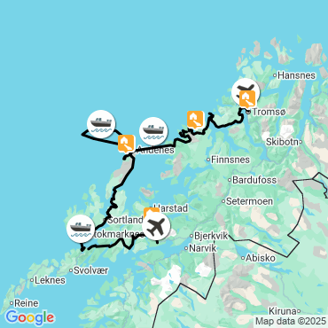 Itinéraire Senja randonnees iles de senja vesteralen kvaloya
