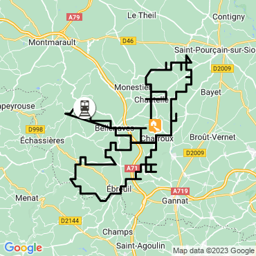 Itinéraire Vélo et rando dans le Val de Sioule