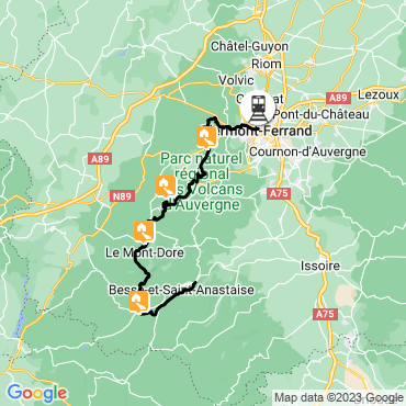 Itinéraire De la chaîne des Puys au massif du Sancy