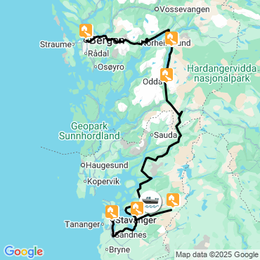 Itinéraire Les fjords du Sud