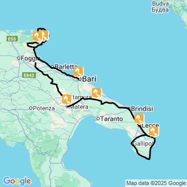 les pouilles, du gargano au talon de la botte