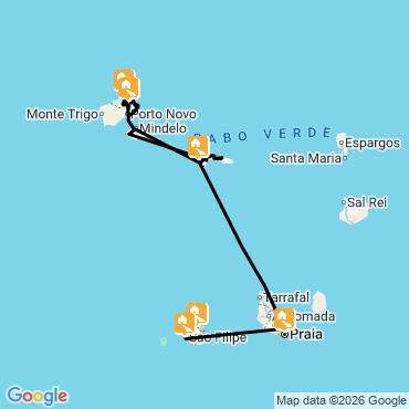 sao nicolau, santo antao et ascension fogo