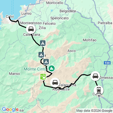 Itinéraire Le GR20 Nord, de Calenzana à Vizzavona