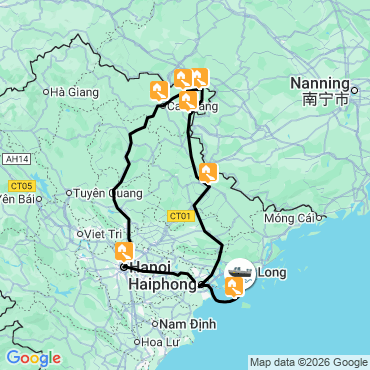 les trésors de cao bang et baie d'halong