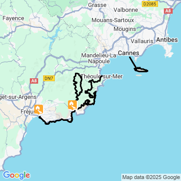 Itinéraire L'Estérel avec mon chien