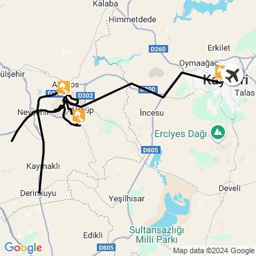 Itinéraire Cappadoce: sur les sentiers des Fées