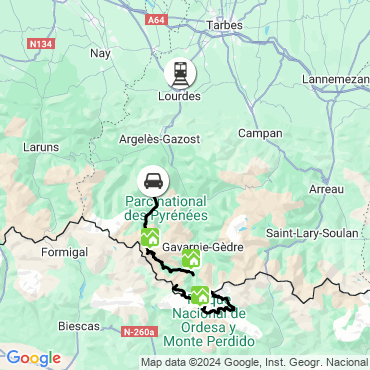 Itinéraire Les 3000 des Pyrénées, du Vignemale au mont Perdu