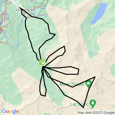 Itinéraire Les sommets du Thabor à ski de randonnée