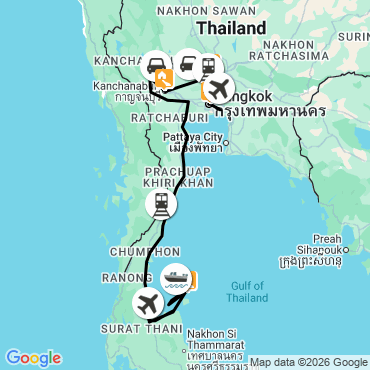 la thaïlande en train