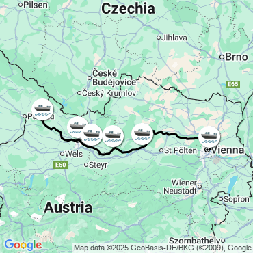Itinéraire Vélo et bateau le long du Danube