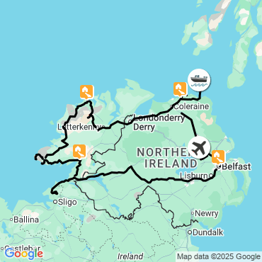 Itinéraire Sur les traces des géants en Irlande du Nord