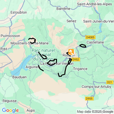 Itinéraire Les Gorges du Verdon sur mesure