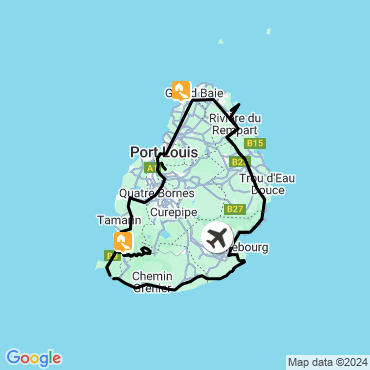 Itinéraire Cimes et lagons de l'île Maurice