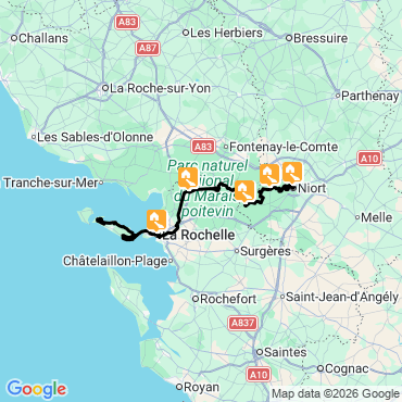 Itinéraire La Vélo Francette en famille à vélo