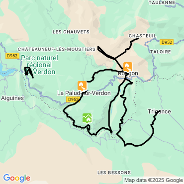 Itinéraire Les gorges du Verdon 6 jours