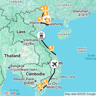 Itinéraire L'intégrale du Vietnam