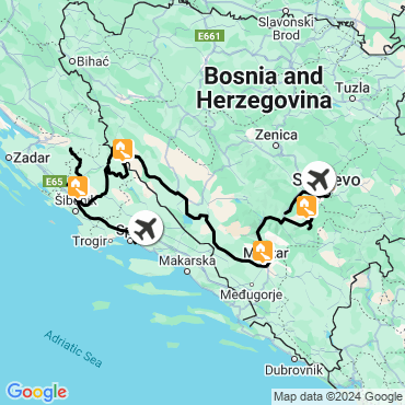 via dinarica : de la croatie à la bosnie