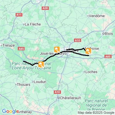 les châteaux de la loire à vélo 4 jours