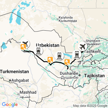 ouzbékistan en train