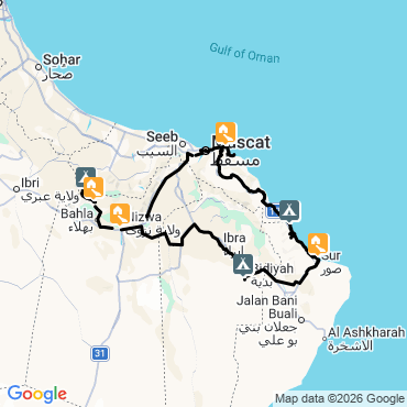 trekking oman