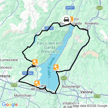 tour du lac de garde à vélo