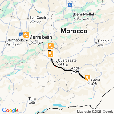 de l'atlas à la vallée du drâa à vélo