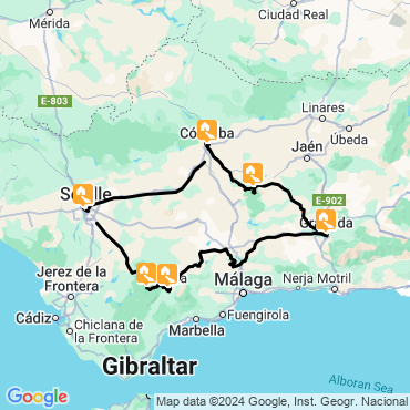 Itinéraire Randonnée en Espagne continentale