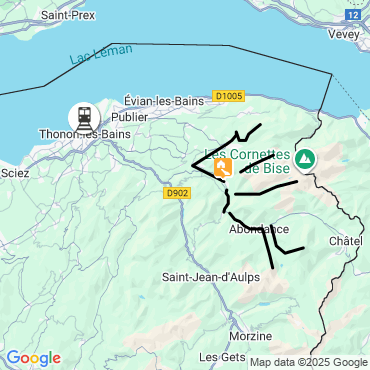 Itinéraire Le val d'Abondance en raquettes