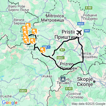 randonnées kosovo