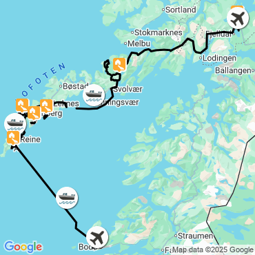 Itinéraire La grande traversée des îles Lofoten