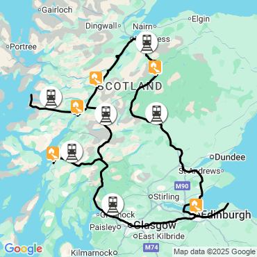 ecosse en train