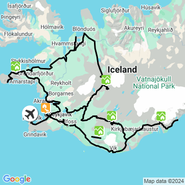 Itinéraire Entre terre et mer islandais