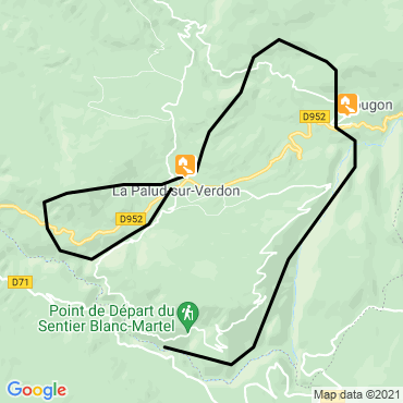 Itinéraire Les gorges du verdon en famille