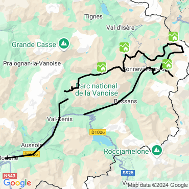 Itinéraire Les 3000 de Vanoise