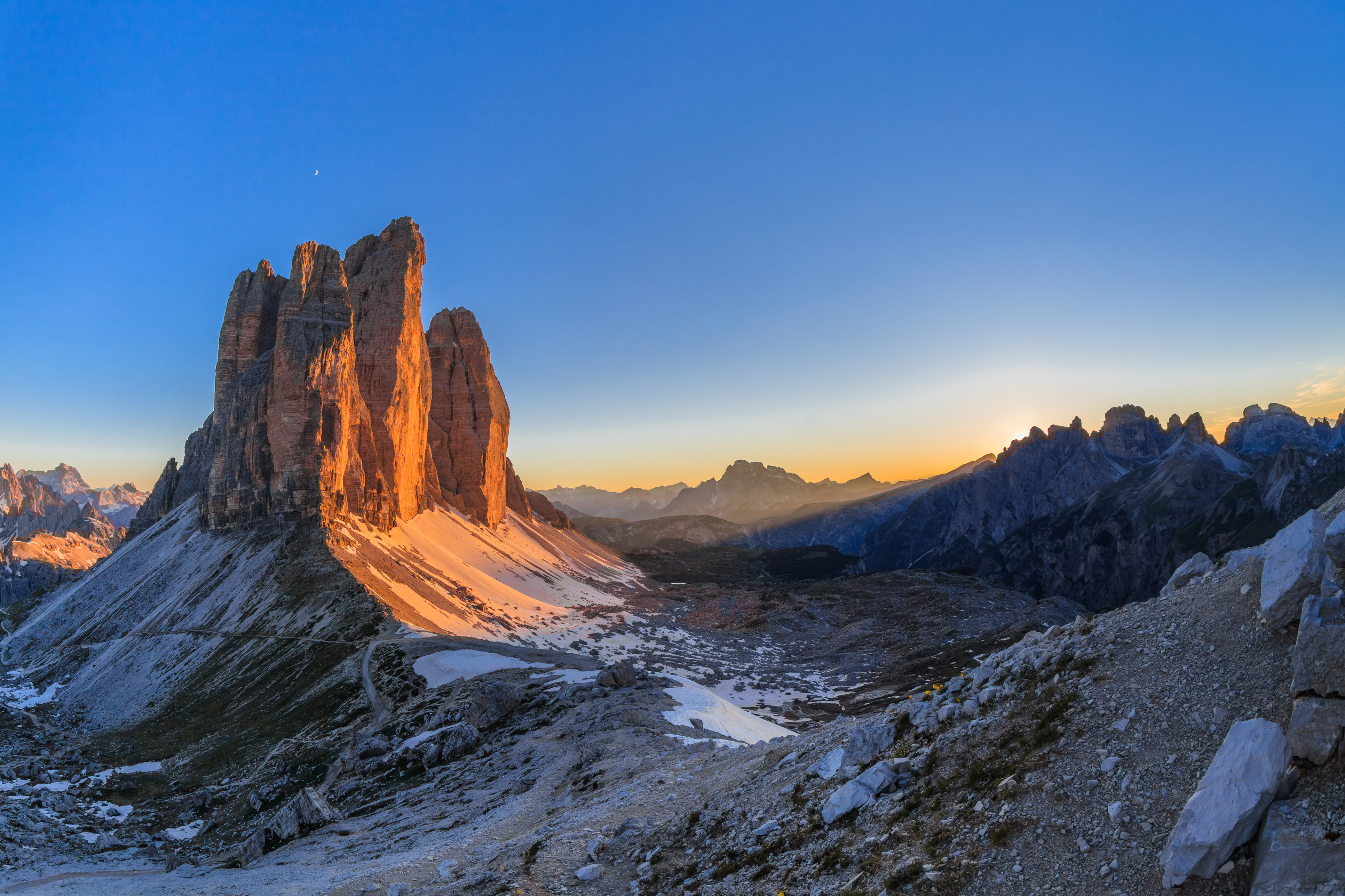 Dolomites lever du soleil