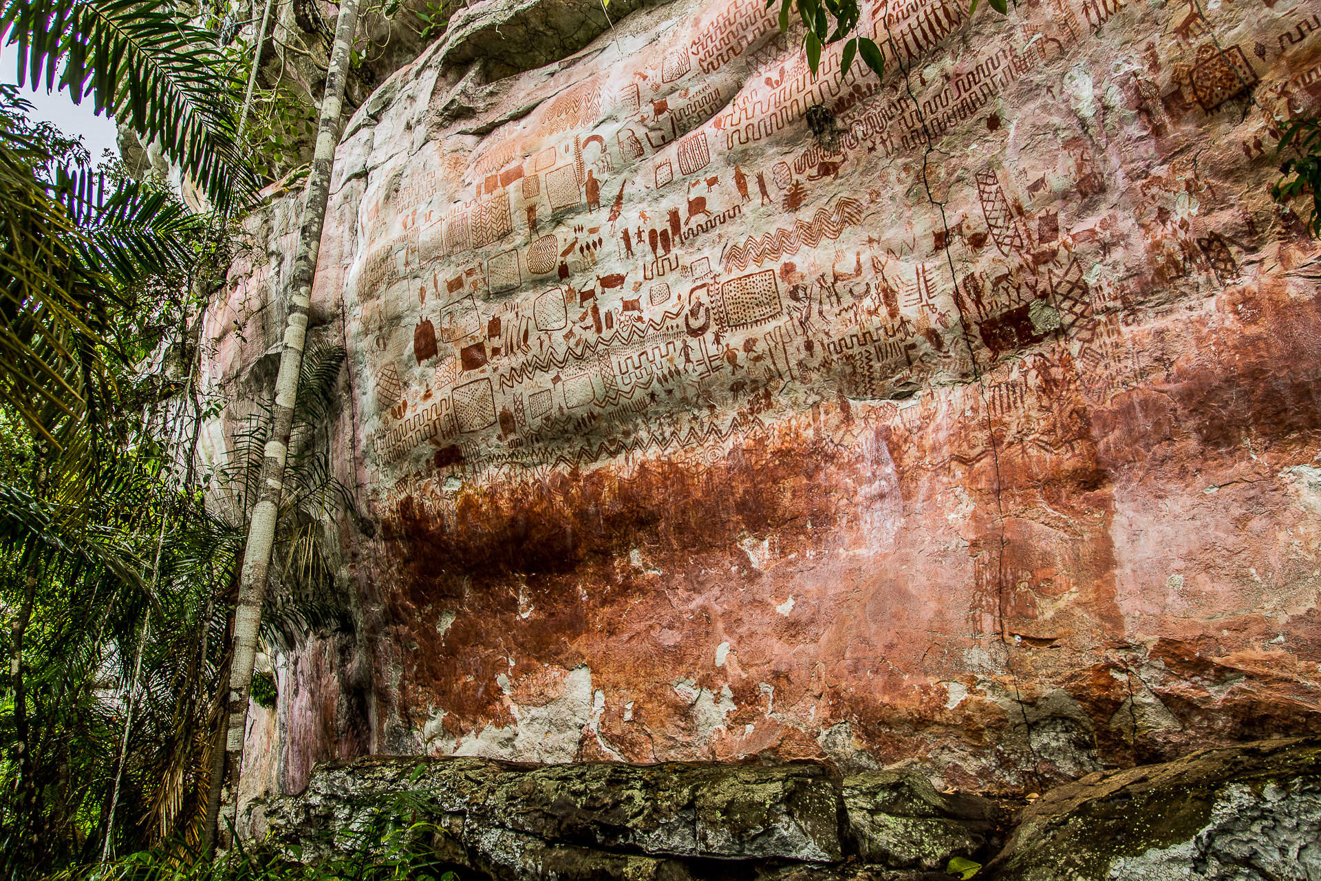 Cerro Azul peintures rupestres Colombie