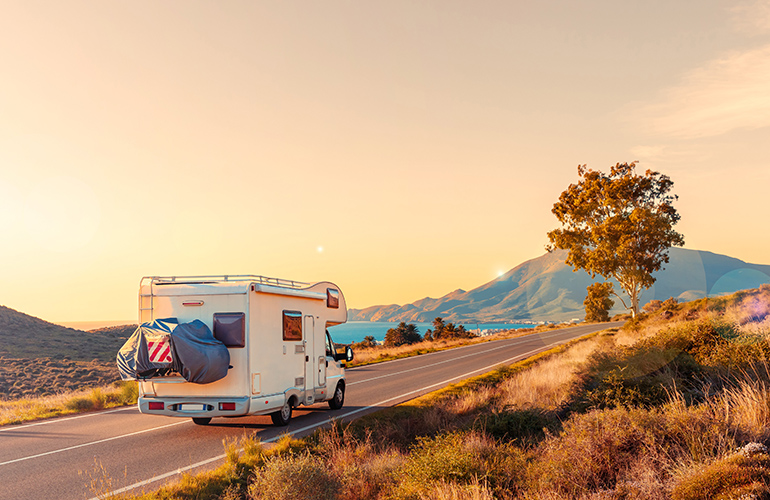 Road trip en camping car au Québec, Canada.