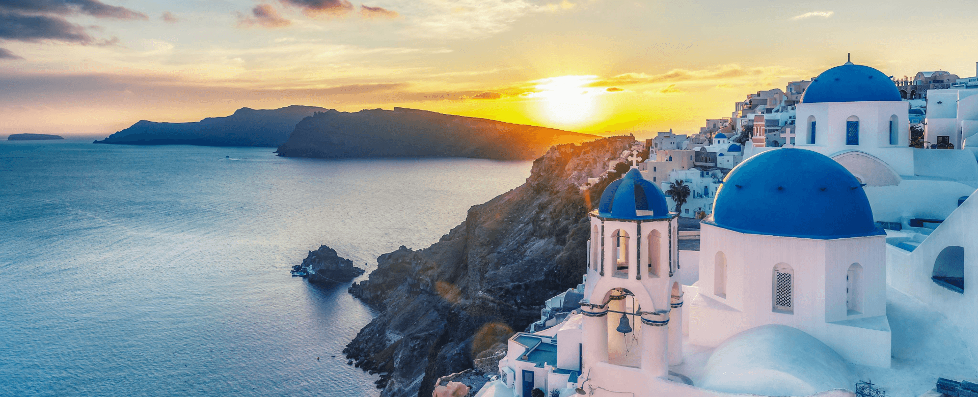 Paysage marin et couleurs de Santorin, Grèce