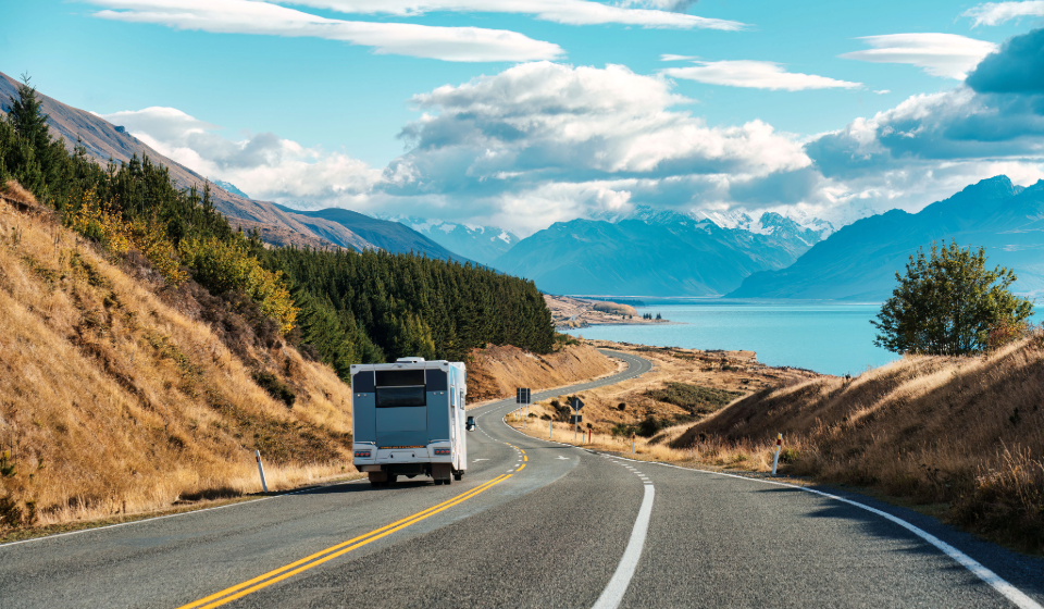 Road trip en camping-car, Mount Cook, Lac Pukaki, Peters Lookout, Nouvelle-Zélande